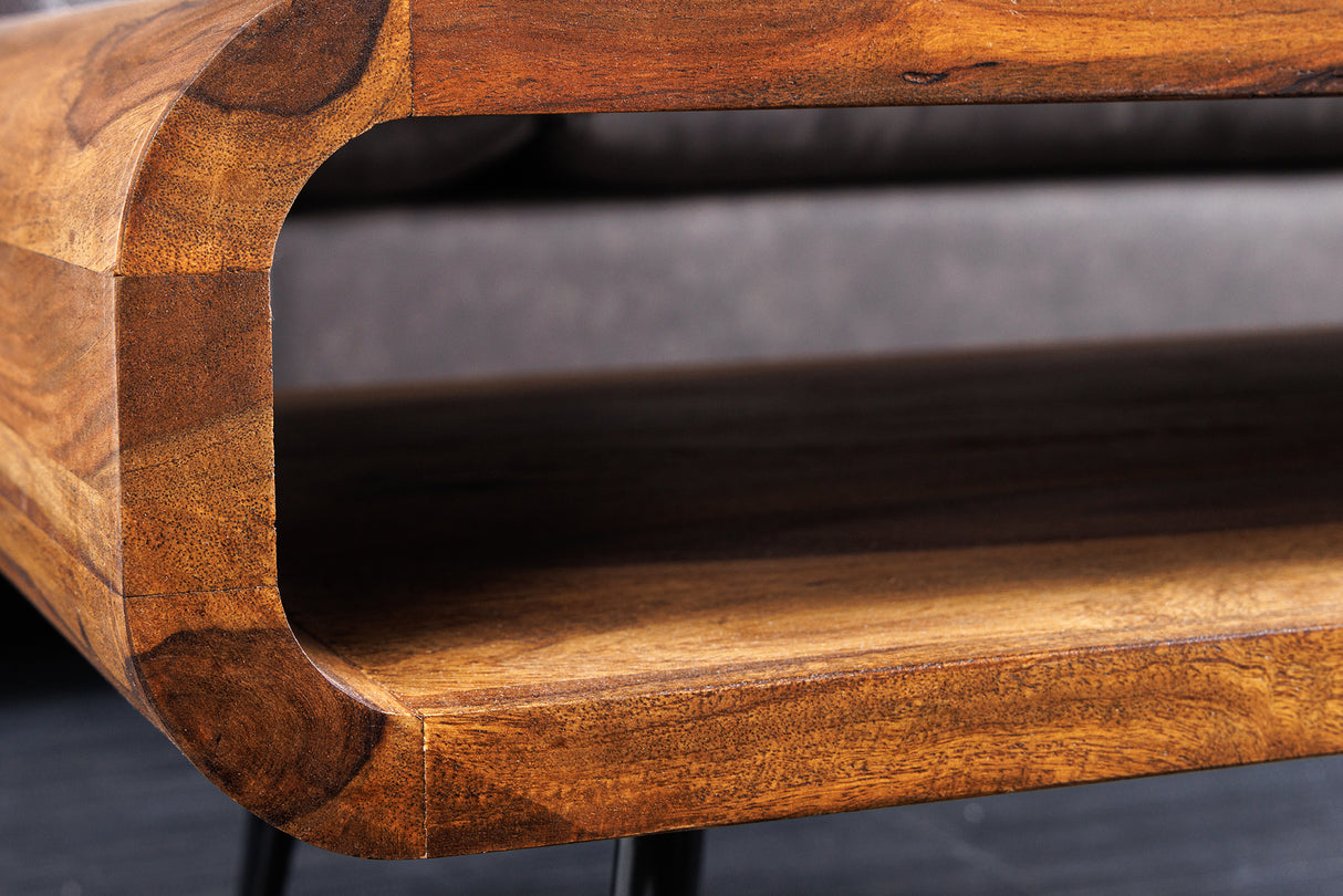 Coffee table ALPHA 90cm sheesham stone finish