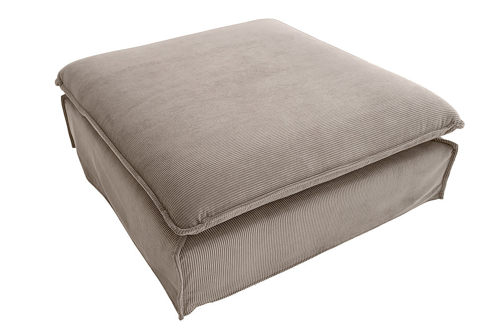 Stool HEAVEN 100cm removable cover cord greige