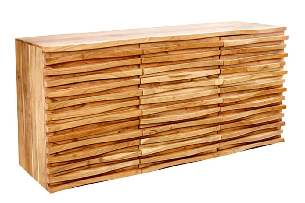 Sideboard RELIEF 160cm acacia wood natural