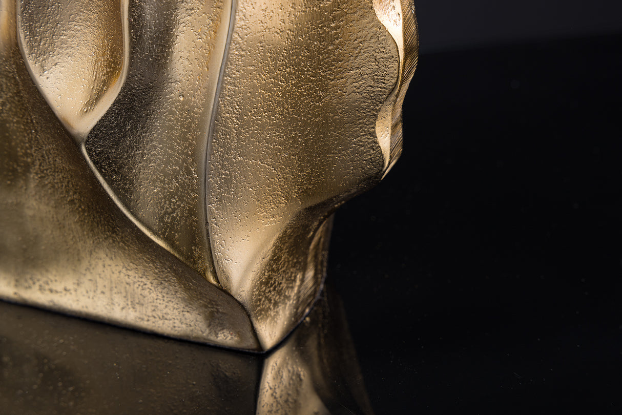 Vase LIQUID 30cm Hammerschlageffekt gold