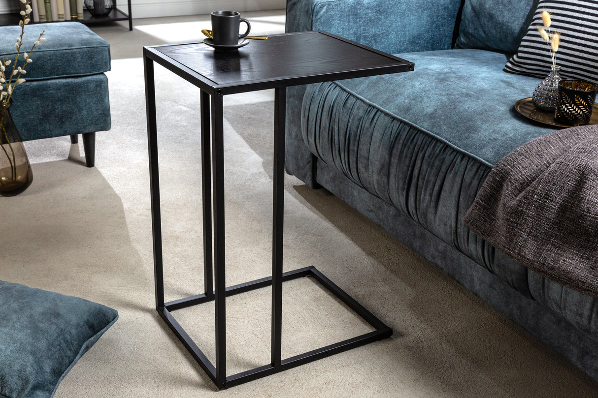 Beistelltisch SLIM LINE 65cm Esche Holzoptik schwarz
