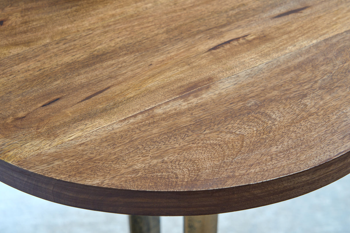 Side table ELEGANCE 60cm mango wood plate