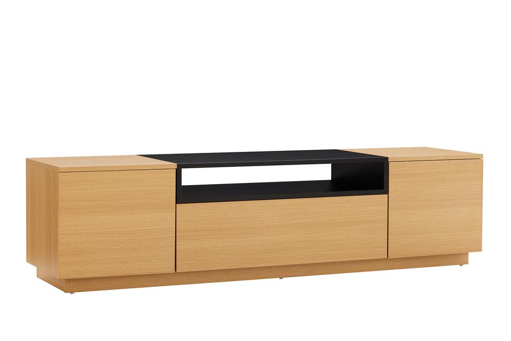 TV-Board LOFT 160cm natural black
