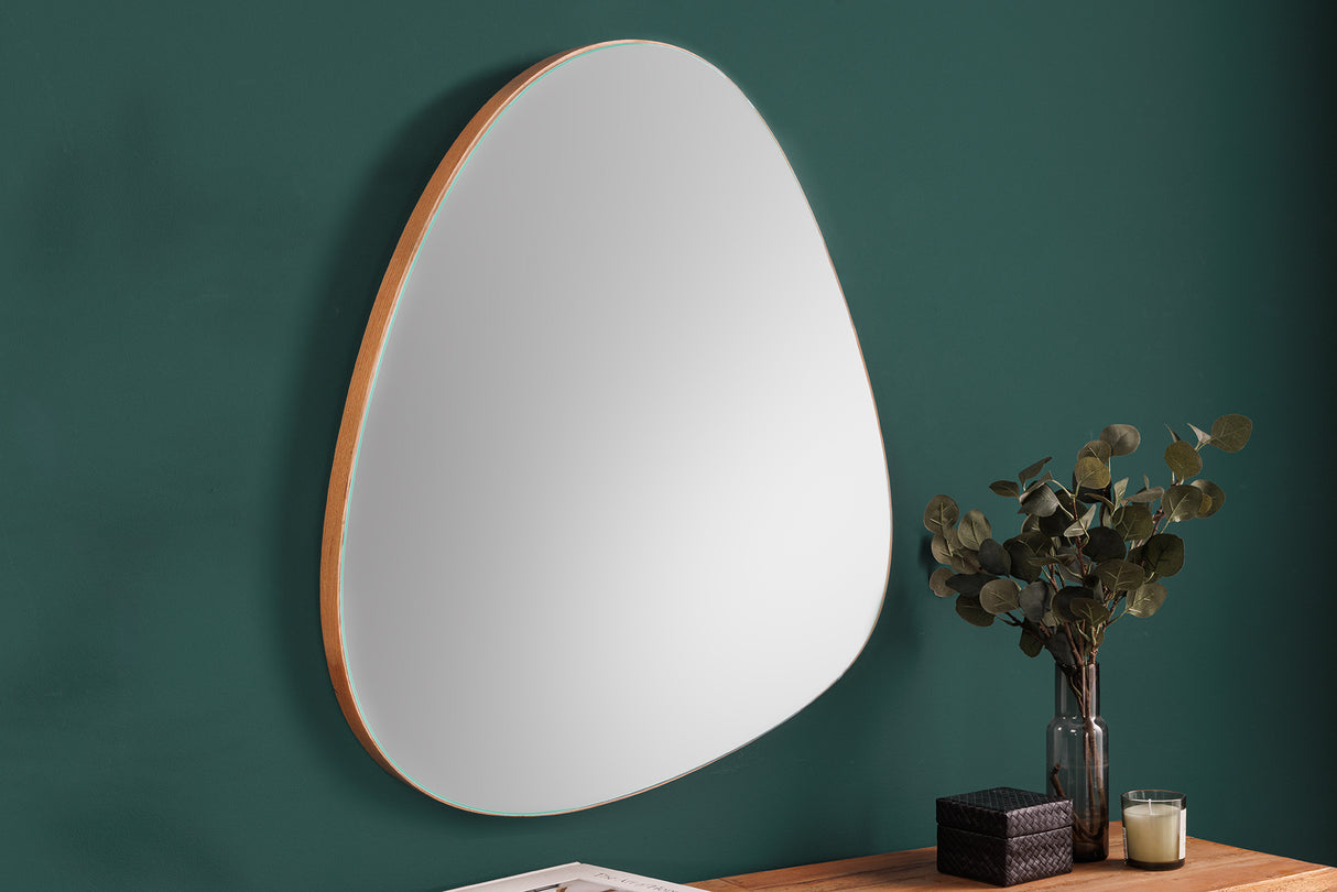 Wall mirror NOEMI 70cm asymmetric oak natural