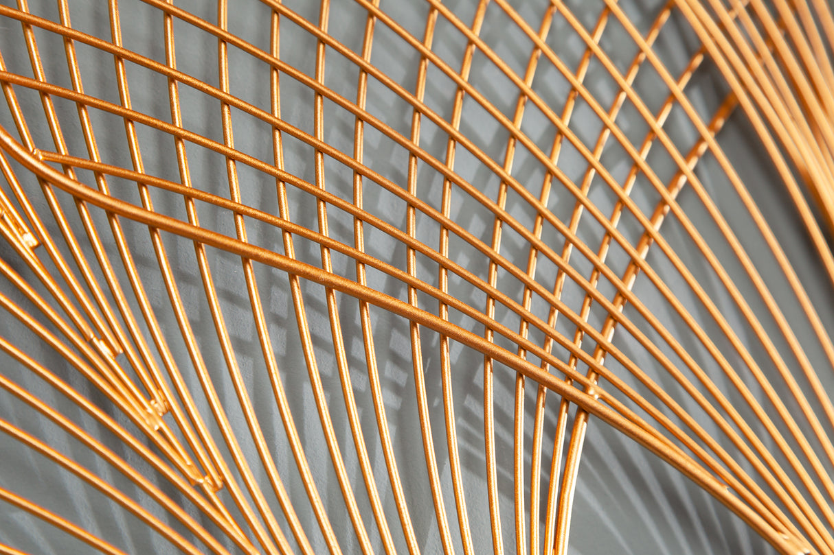 Wanddekoration GINKGO 90cm gold