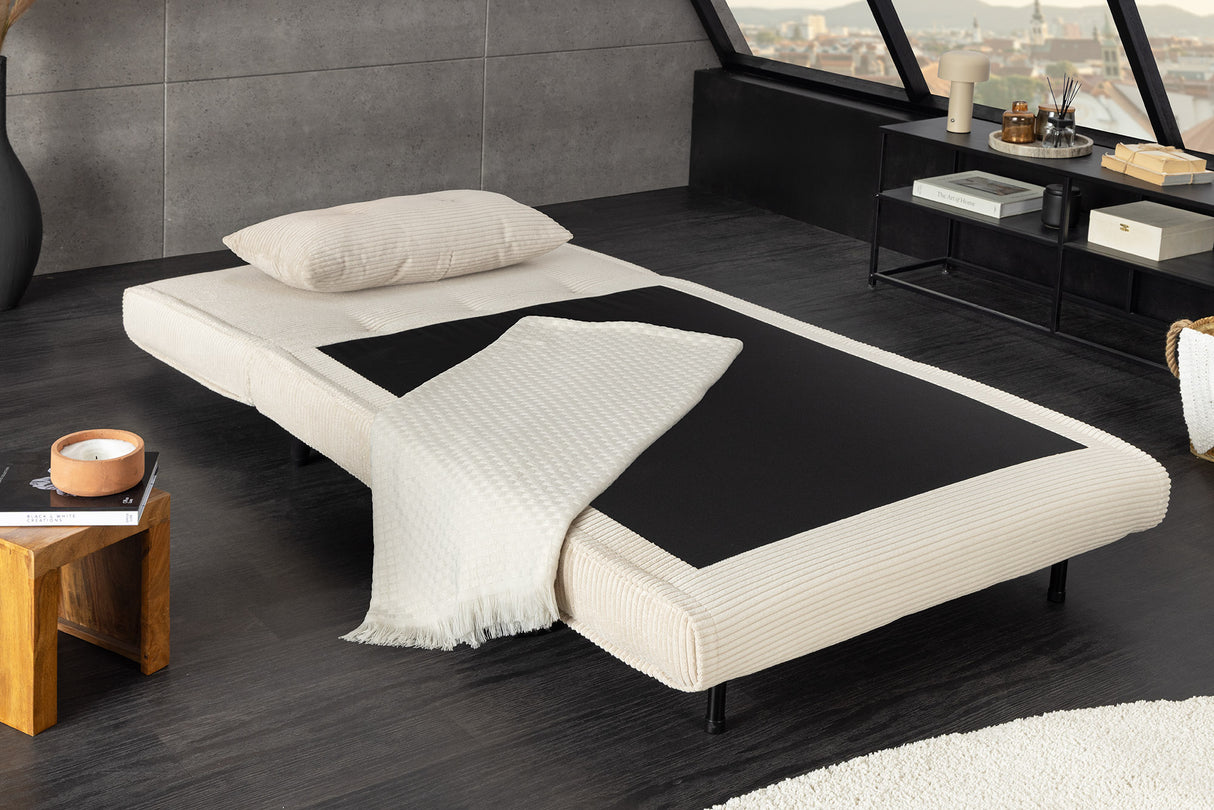 Schlafsessel SMART MULTIFUNCTION 100cm Cord beige