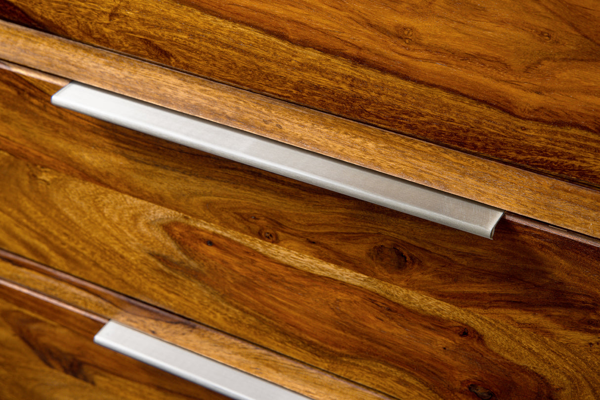 Dresser PURE 100cm sheesham wood brown stone finish