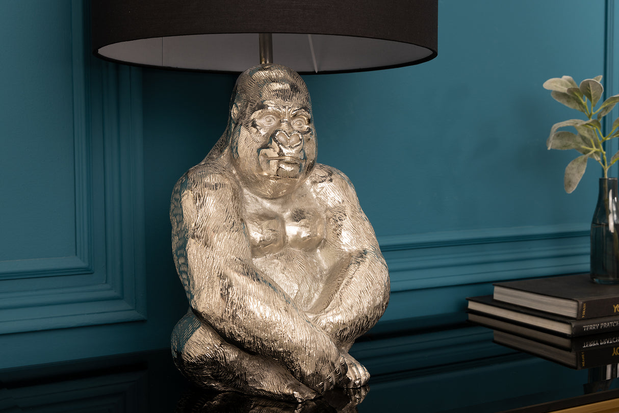 Table lamp GORILLA 60cm silver w/o lampshade / adjustable lampshade