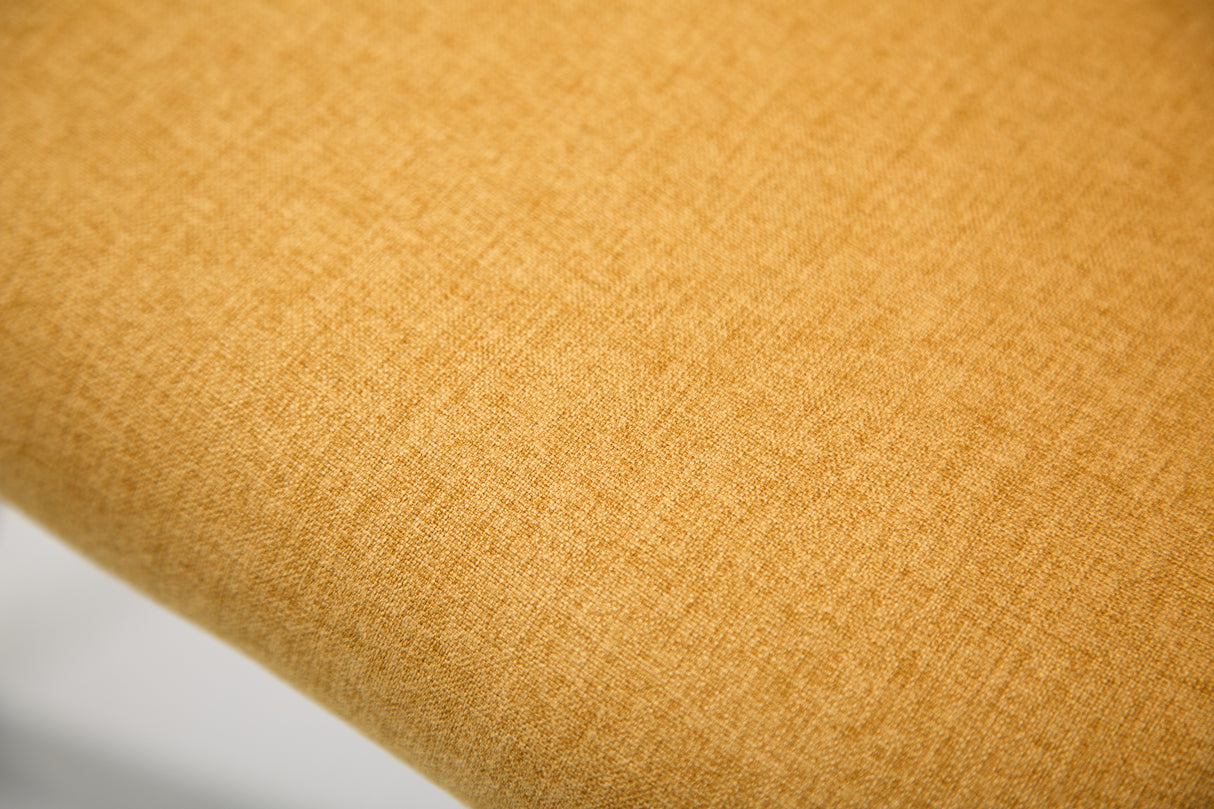 Chair SCANDINAVIA MASTERPIECE textured fabric mustard yellow