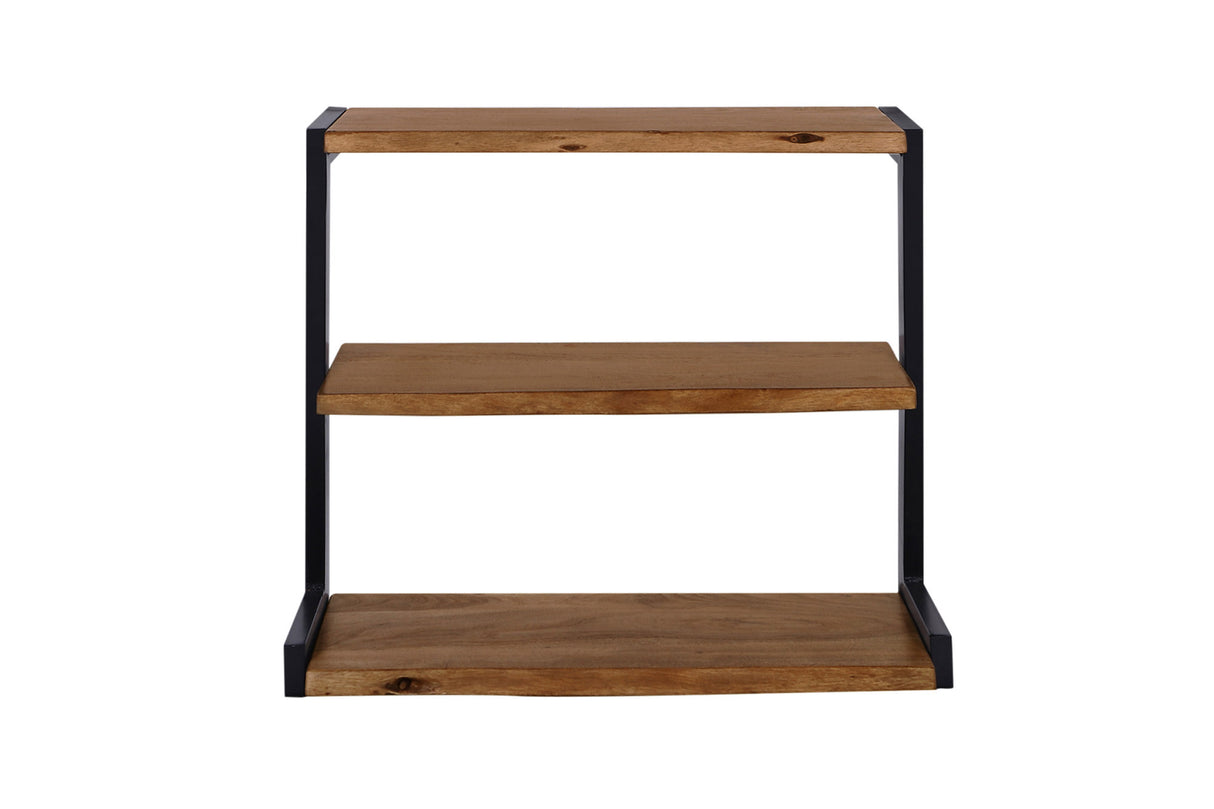 Schuhregal MAMMUT 75cm Akazienholz braun honigfarben lackiert