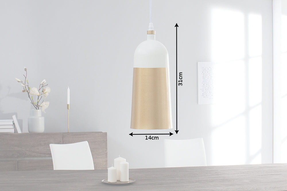 Pendant lamp MODERN CHIC white gold
