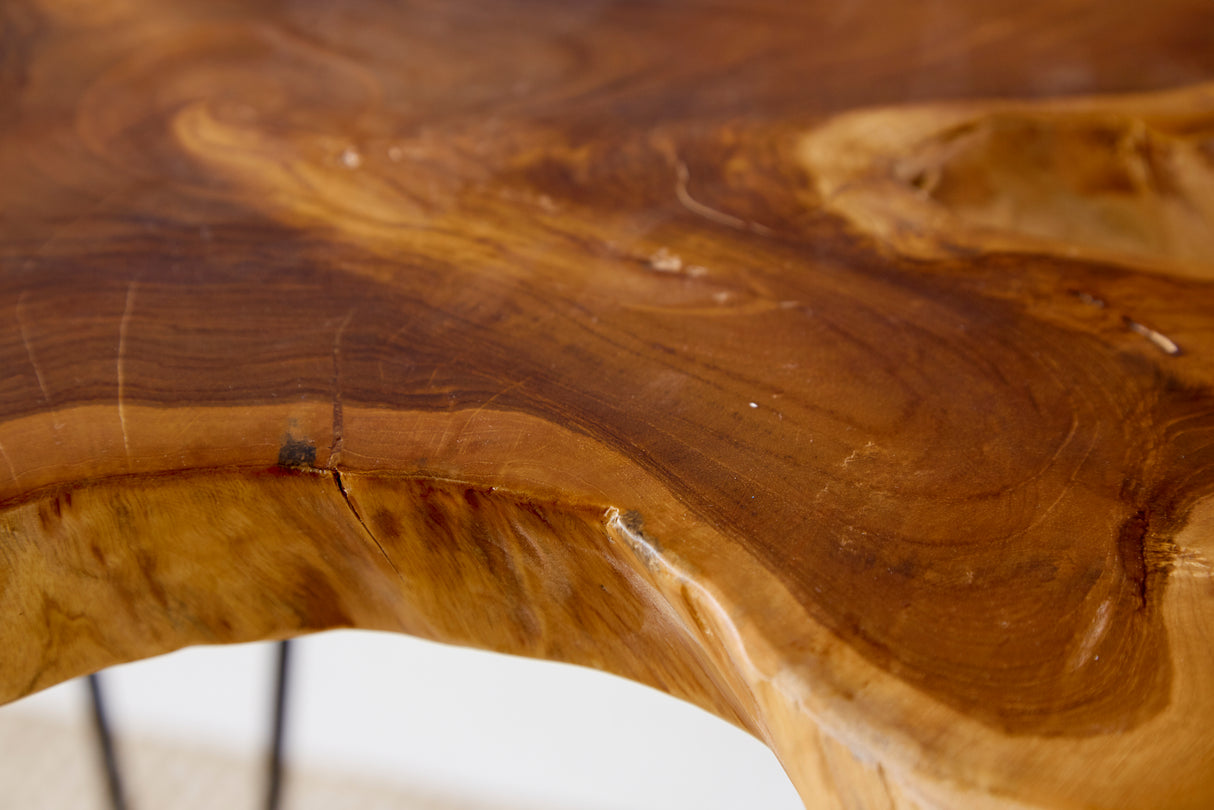 Couchtisch WILD 60cm massives Teakholz