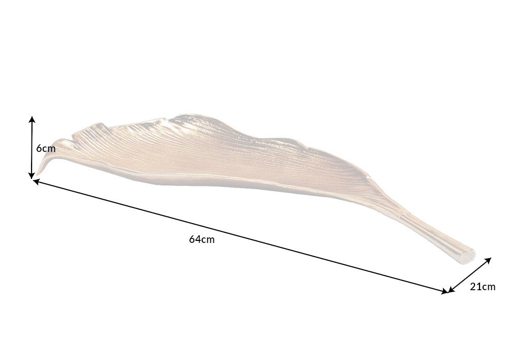 Bowl LEAF 64cm gold