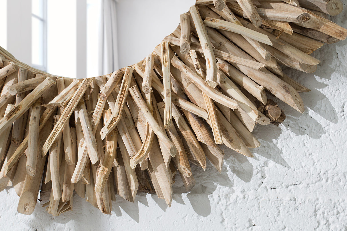 Wall mirror RIVERSIDE 80cm driftwood