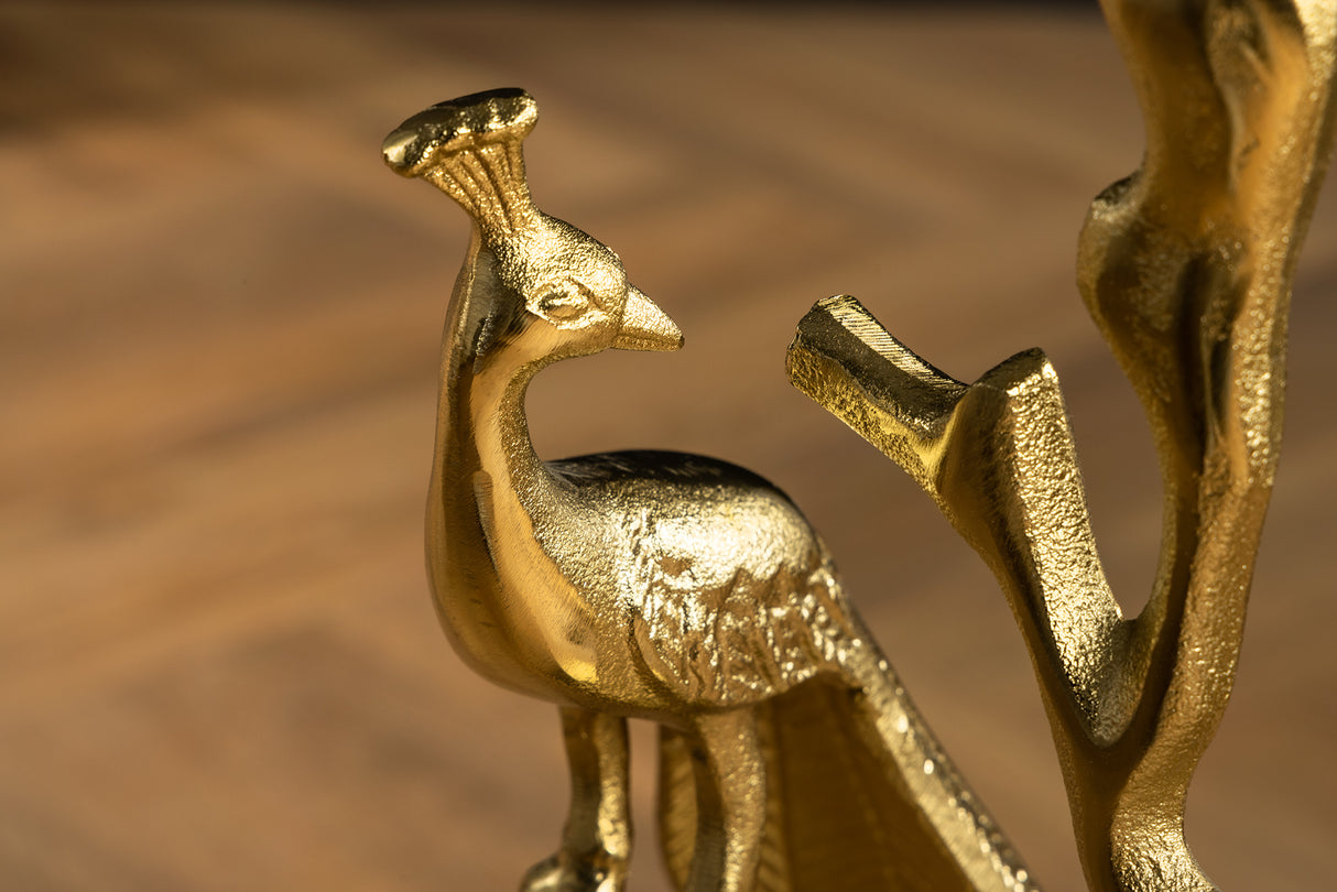 Beistelltisch WILDLIFE PEACOCK 60cm gold