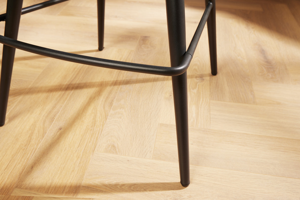 Bar chair PAPILLON 106cm rotatable 180° velvet grey