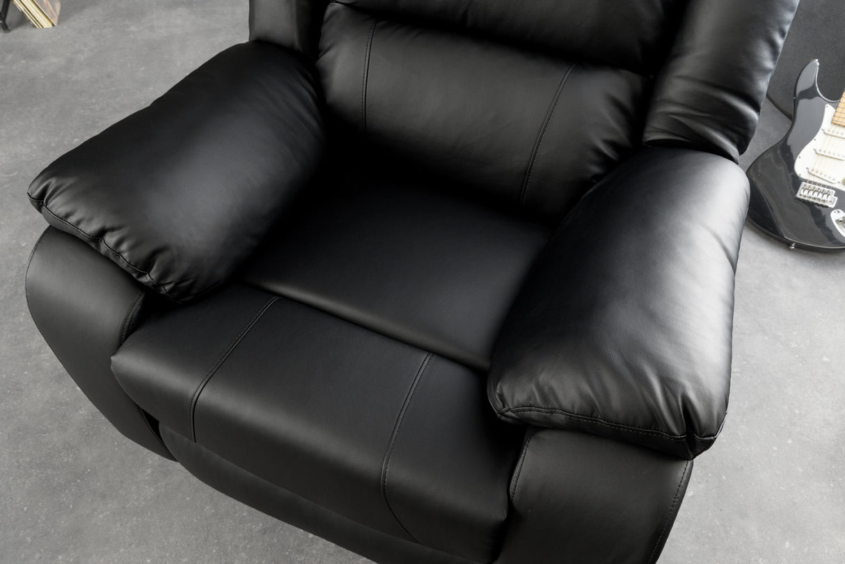 Cinema armchair HOLLYWOOD artificial leather black
