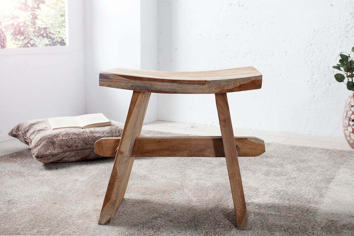 Stool ZEN 40cm teak wood nature