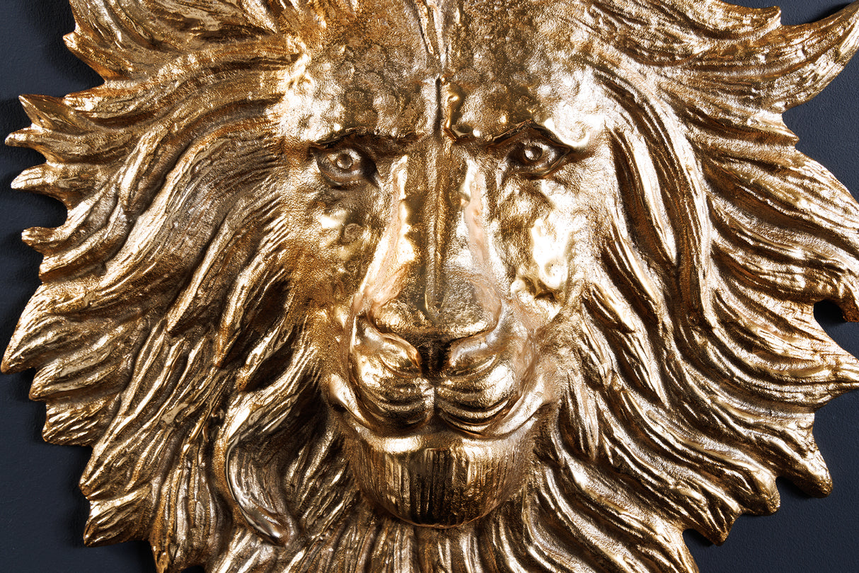 Wanddekoration WILDLIFE LÖWE 60cm gold