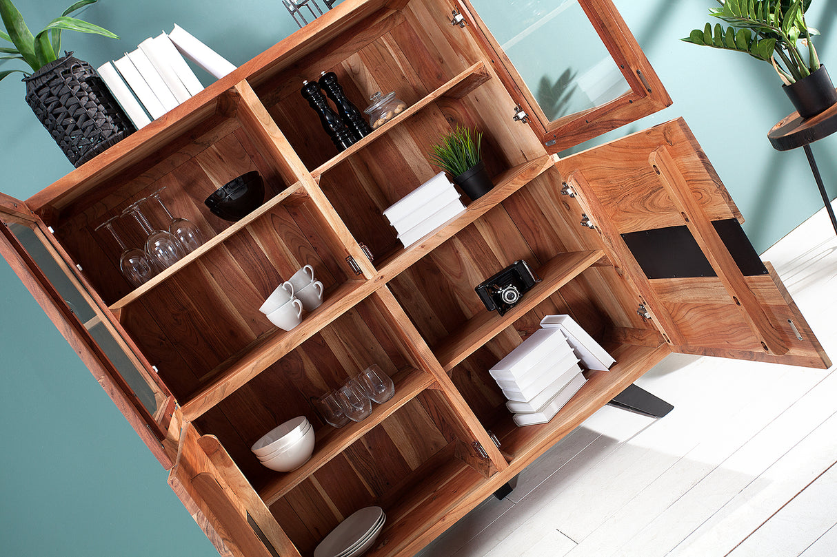 Highboard AMAZONAS 140cm Akazienholz