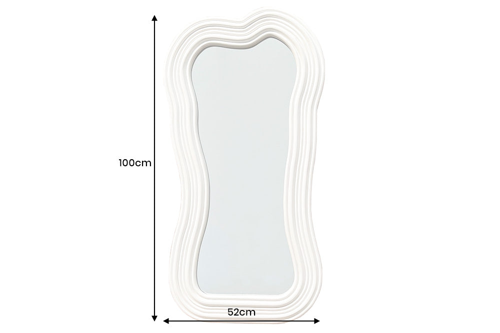 Wall mirror ALICE II 100cm white