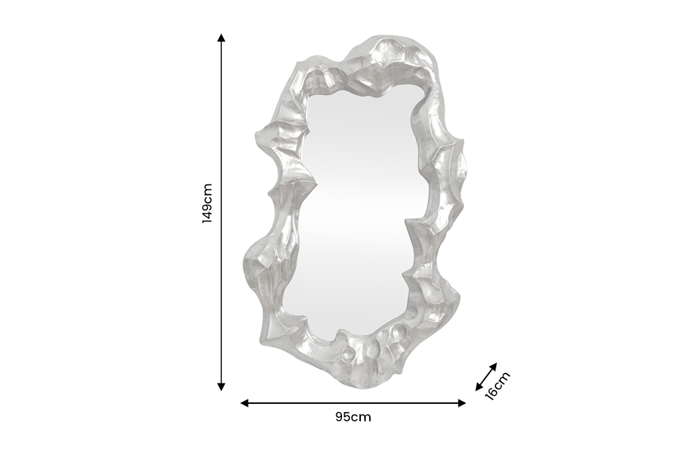 Wall mirror VENETIA 150cm silver
