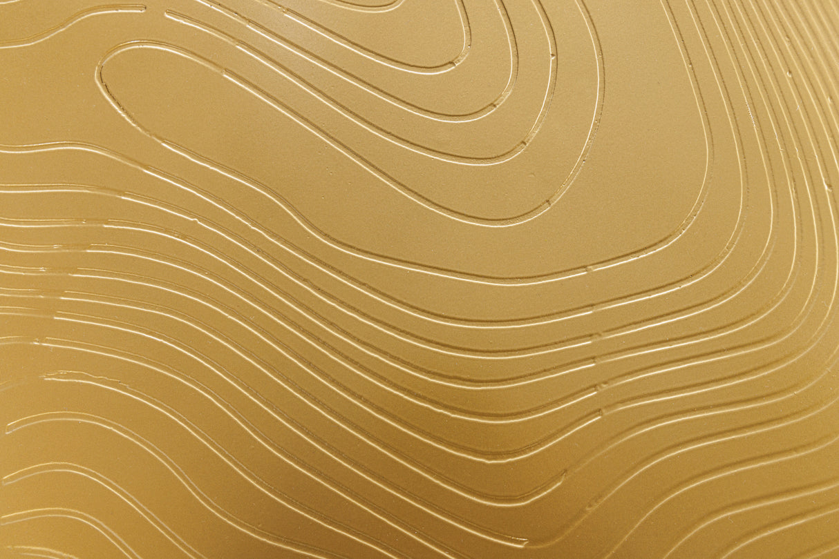 Side table ORGANIC ORIENT 80cm trunk look brass