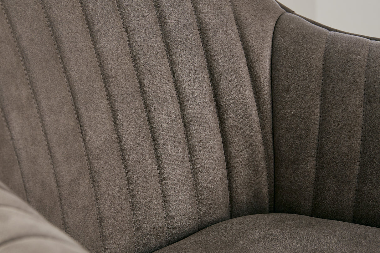 Drehstuhl LIVORNO 180° Mikrofaser taupe