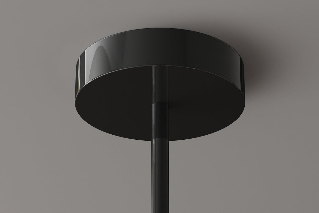 Pendelleuchte LIQUID DIAMOND 5 Glasschirme Rauchoptik