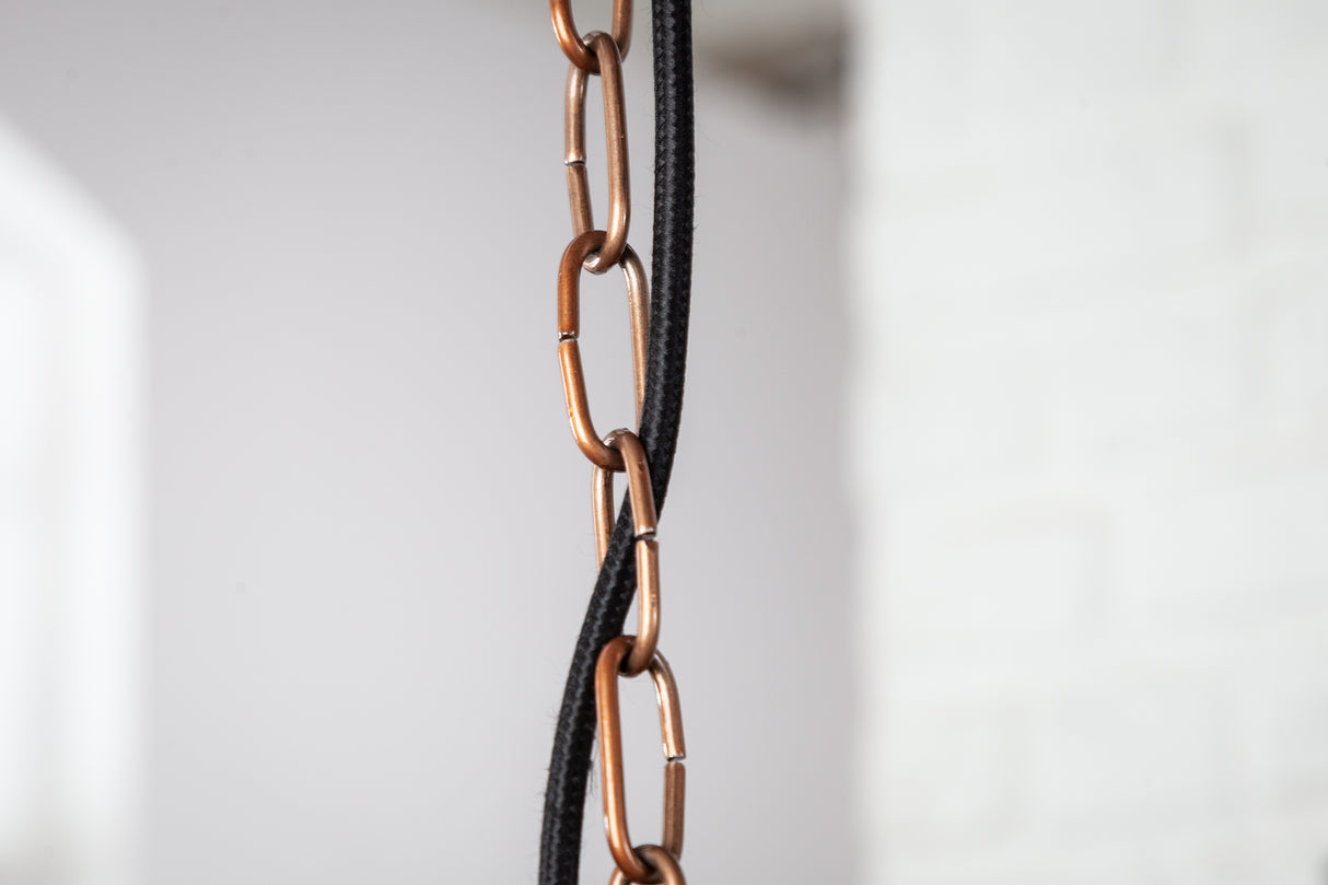 Pendant lamp INDUSTRIAL mottled copper