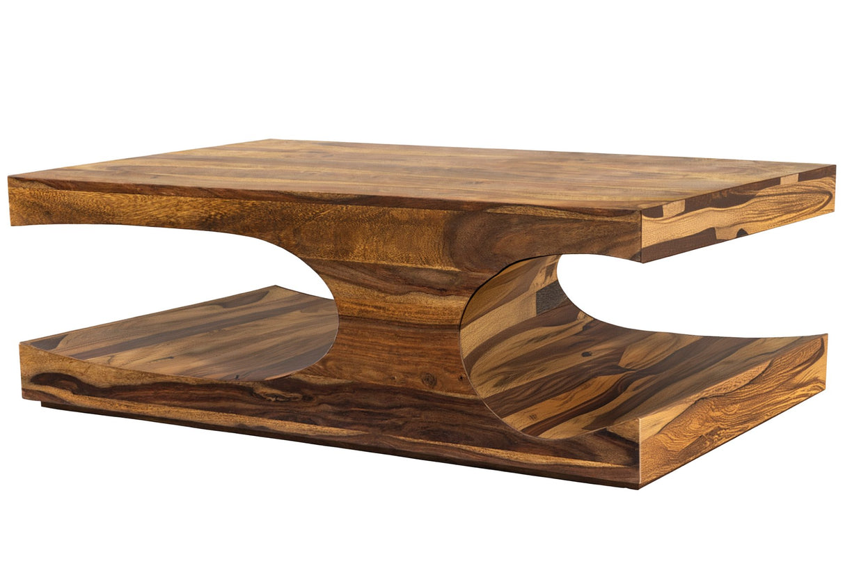 Couchtisch GOA 105cm m/Stauraum Sheeshamholz braun