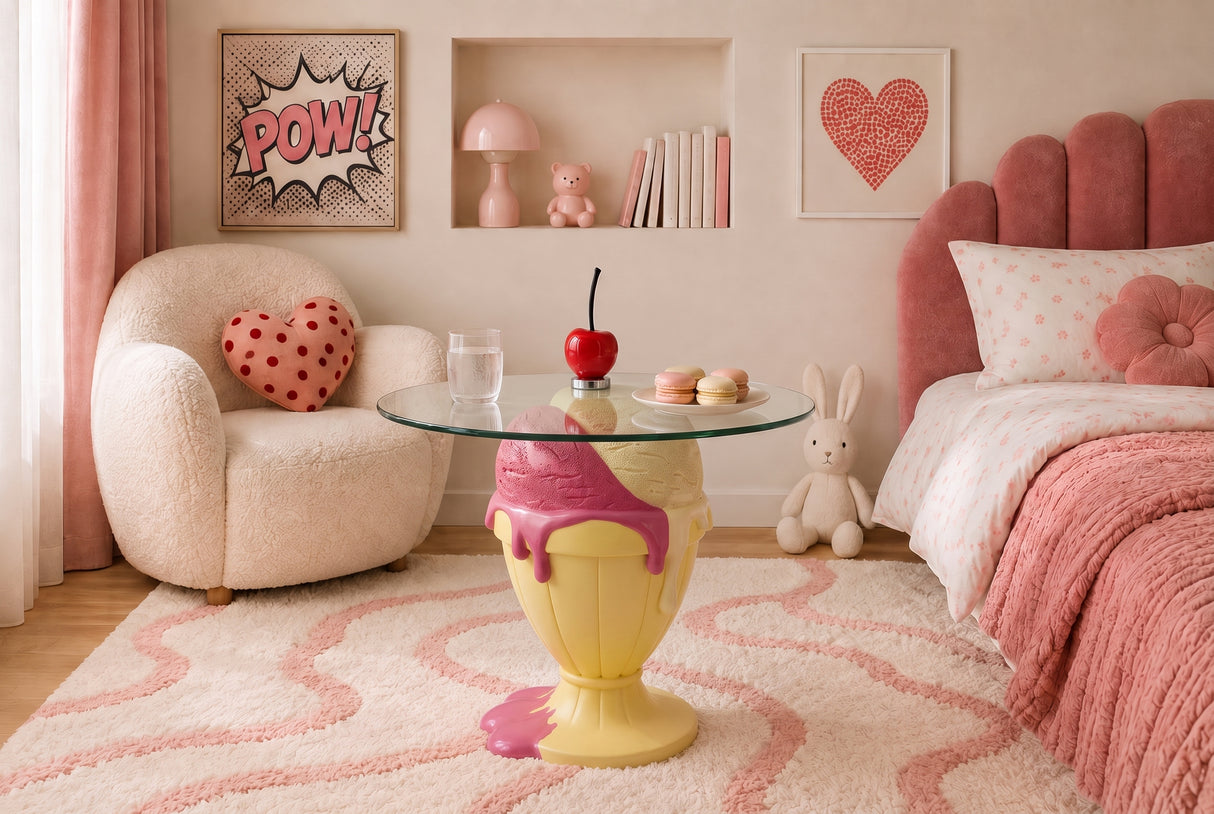 Beistelltisch SWEET SOCIETY Sundae 65 cm pastellgelb