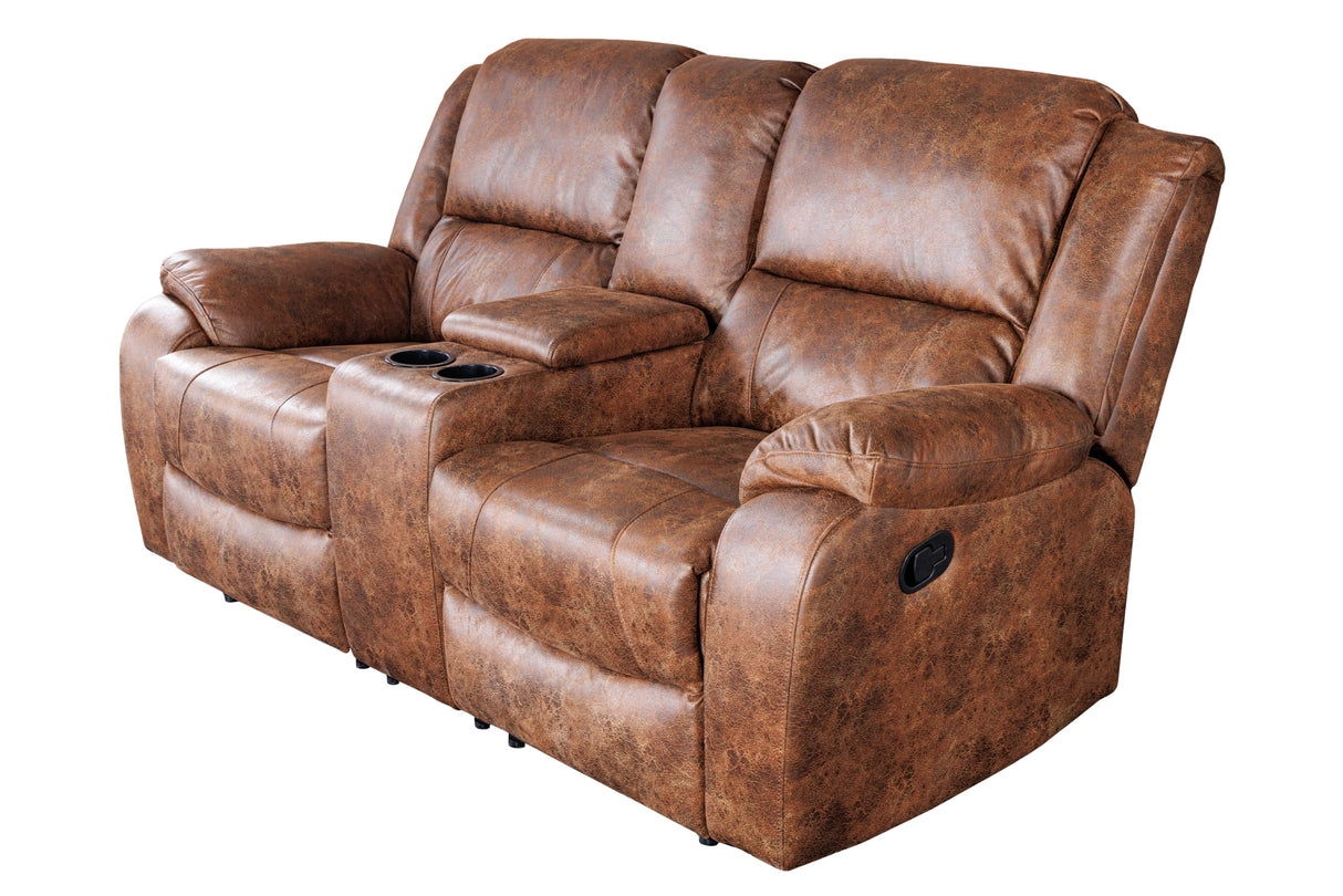 Cinema armchair HOLLYWOOD 2-seater antique brown