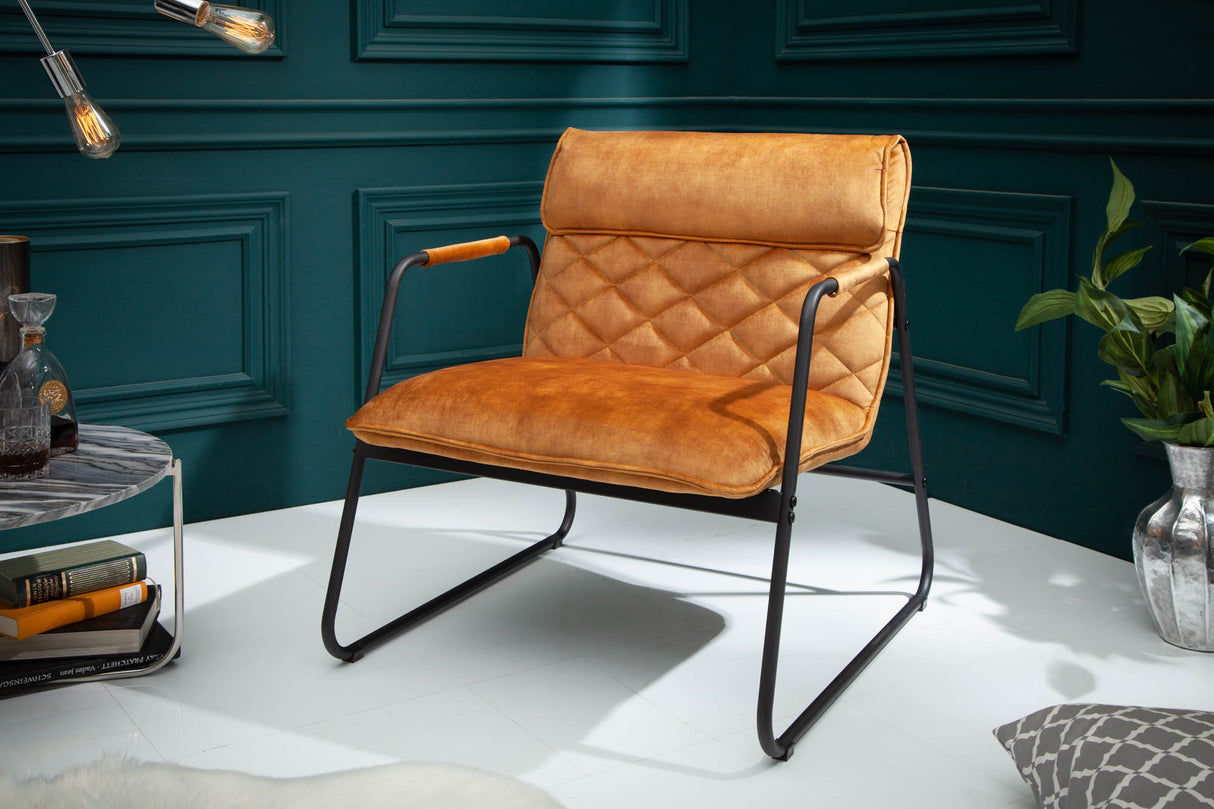 Sitz MUSTANG LOUNGER Samt senfgelb