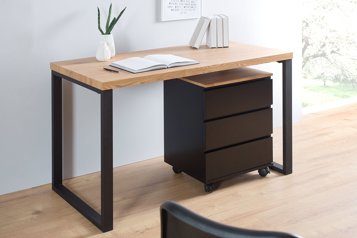Mobile office pedestal BIG DEAL oak black
