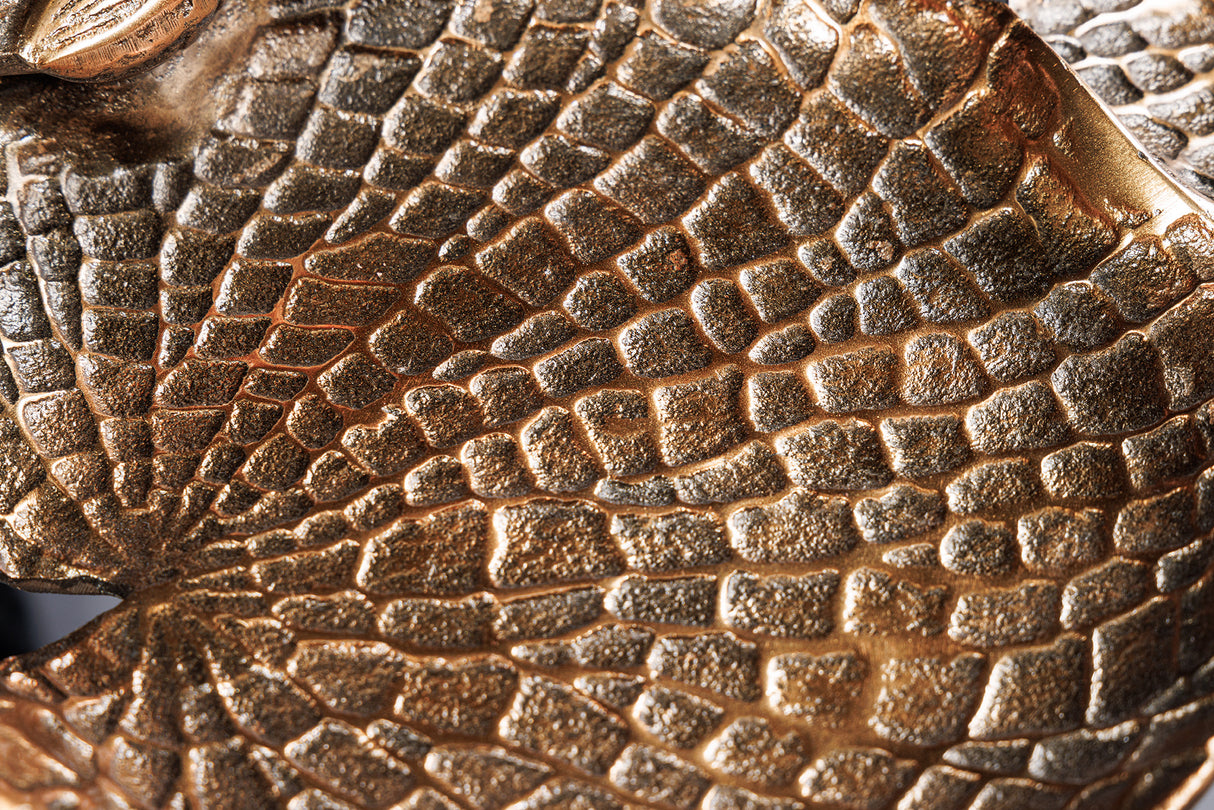 Beistelltisch BIRDS 60cm Blatt Design Antik Messing Outdoor