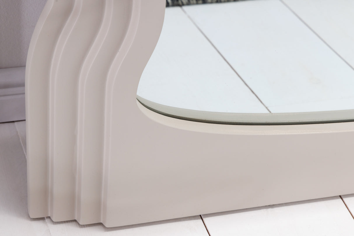 Wall mirror WAVE 160cm greige