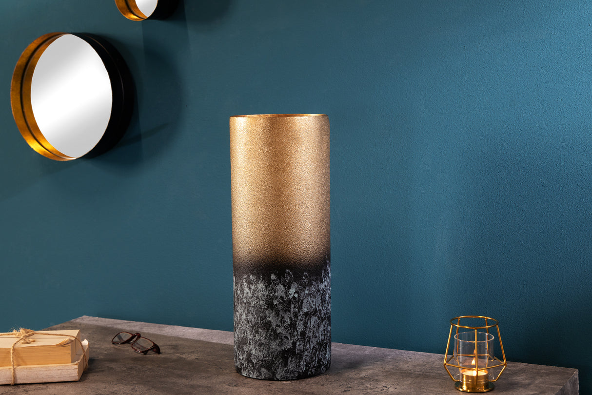 Dekovase ABSTRACT 40cm Goldpatina