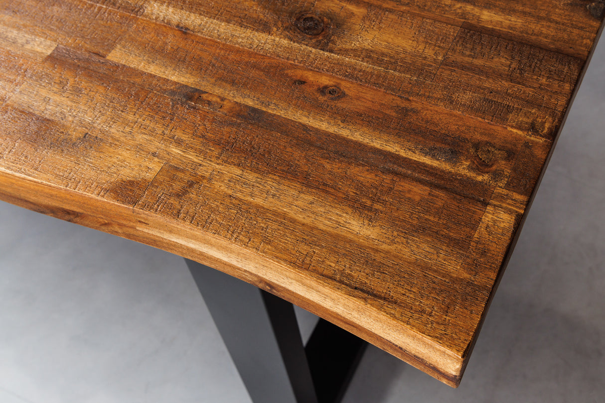 Dining table GENESIS 160cm 35mm acacia wood brown