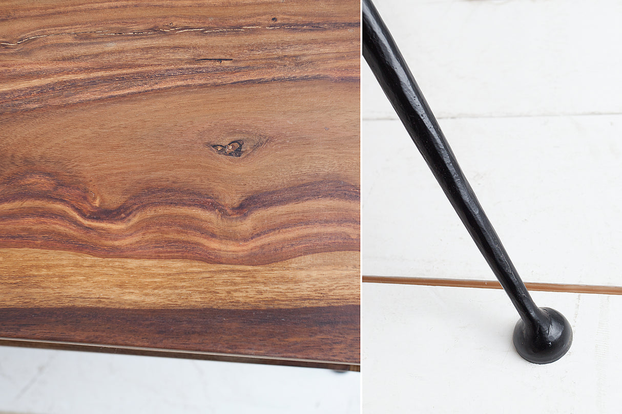 Coffee table ALPHA 100cm sheesham wood