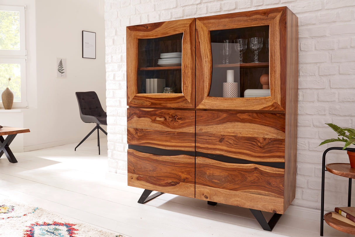 Highboard AMAZONAS 140cm sheesham wood