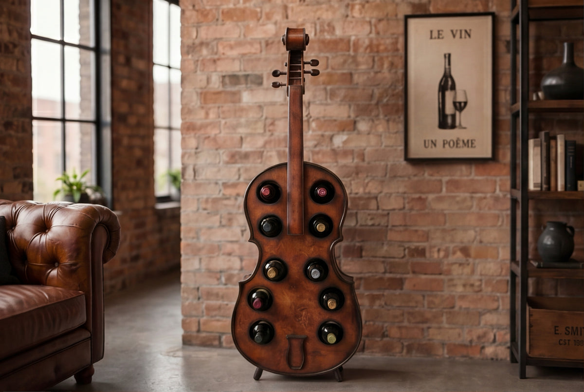 Wine shelf CELLO 135cm for 10 bottles fir wood