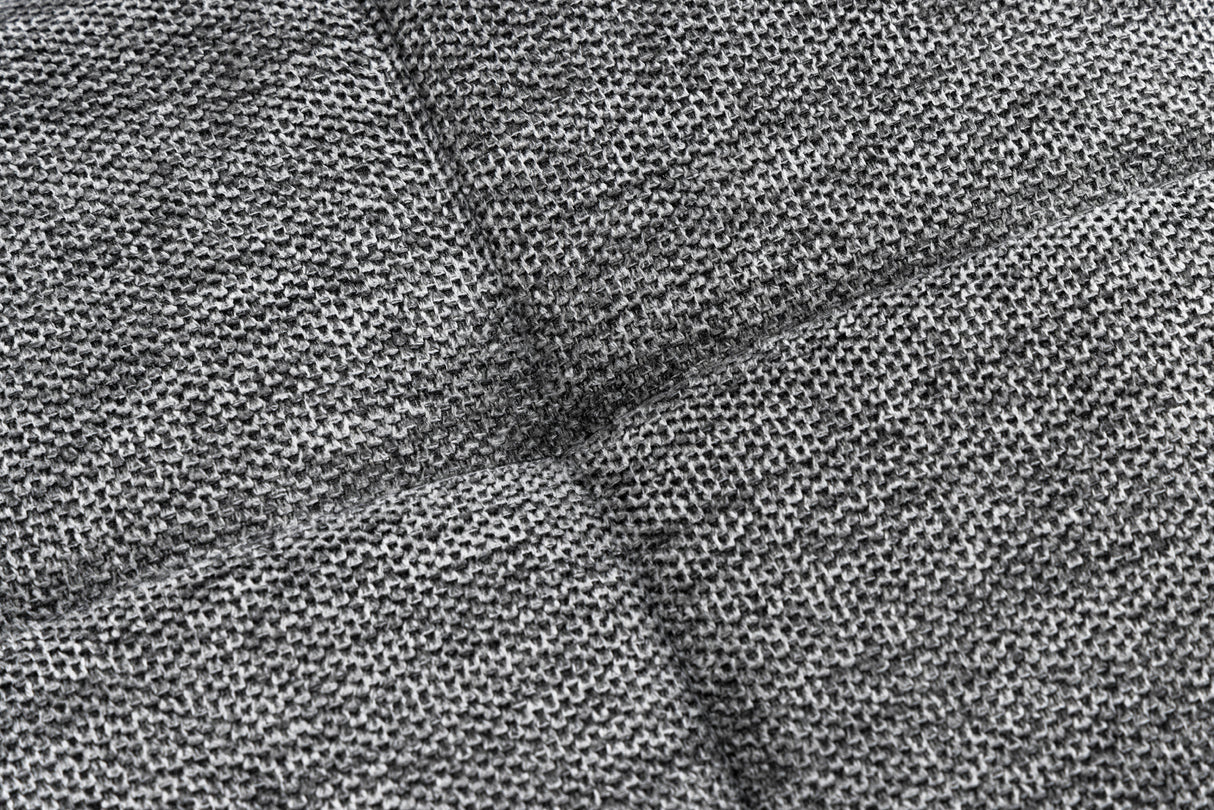 Stool SCANDINAVIA 40cm textured fabric grey