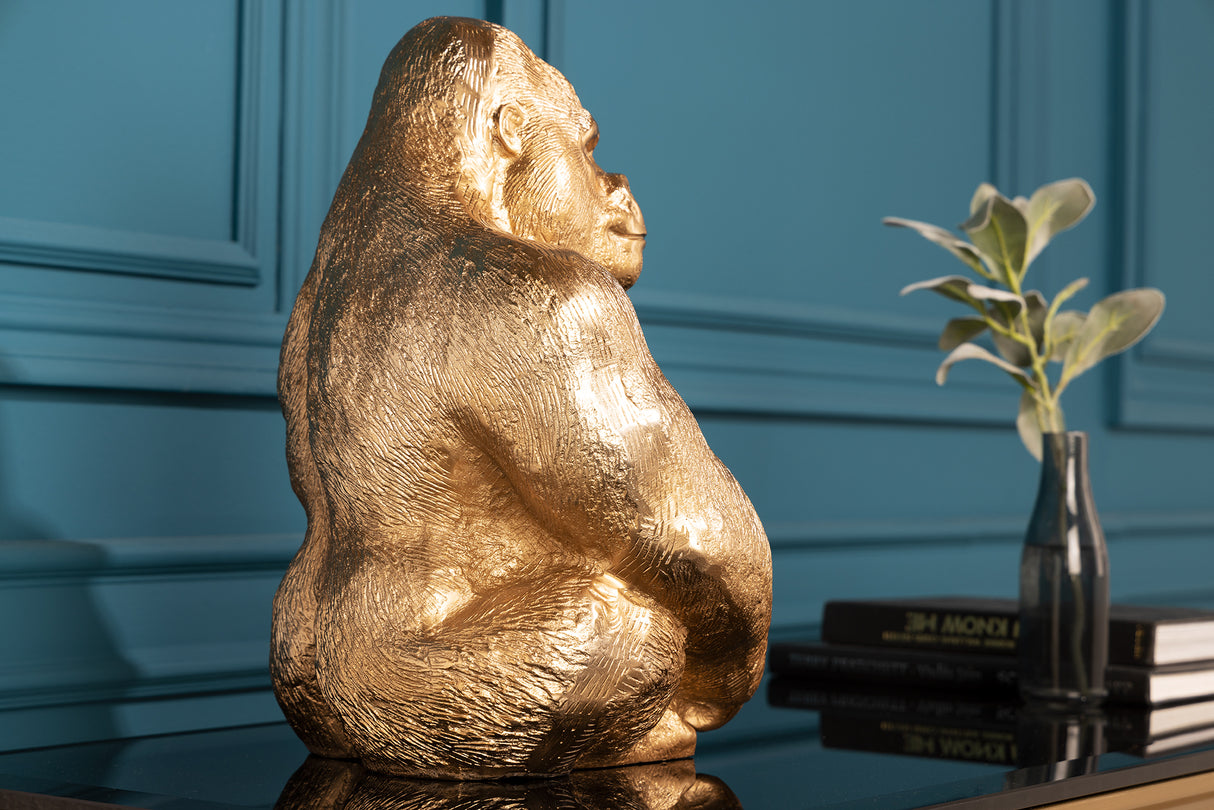 Figurine KONG 40cm gorilla gold