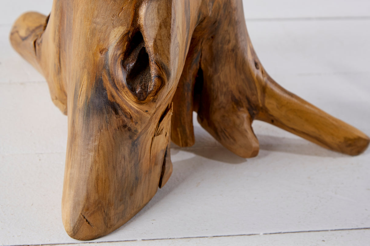 Beistelltisch ROOT 40cm massives Teakholz