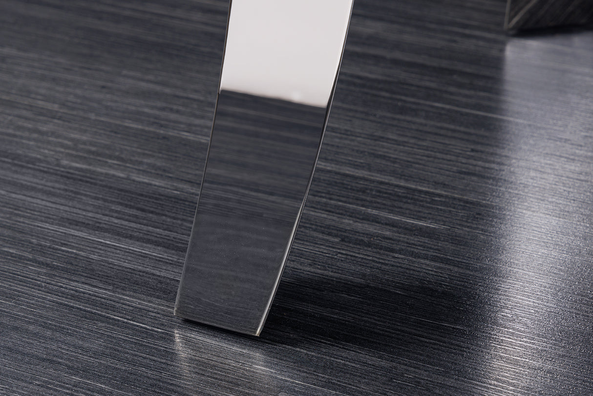 Console MODERN BAROCK BARRACUDA 140cm chrome incl. glass top w/o teak top