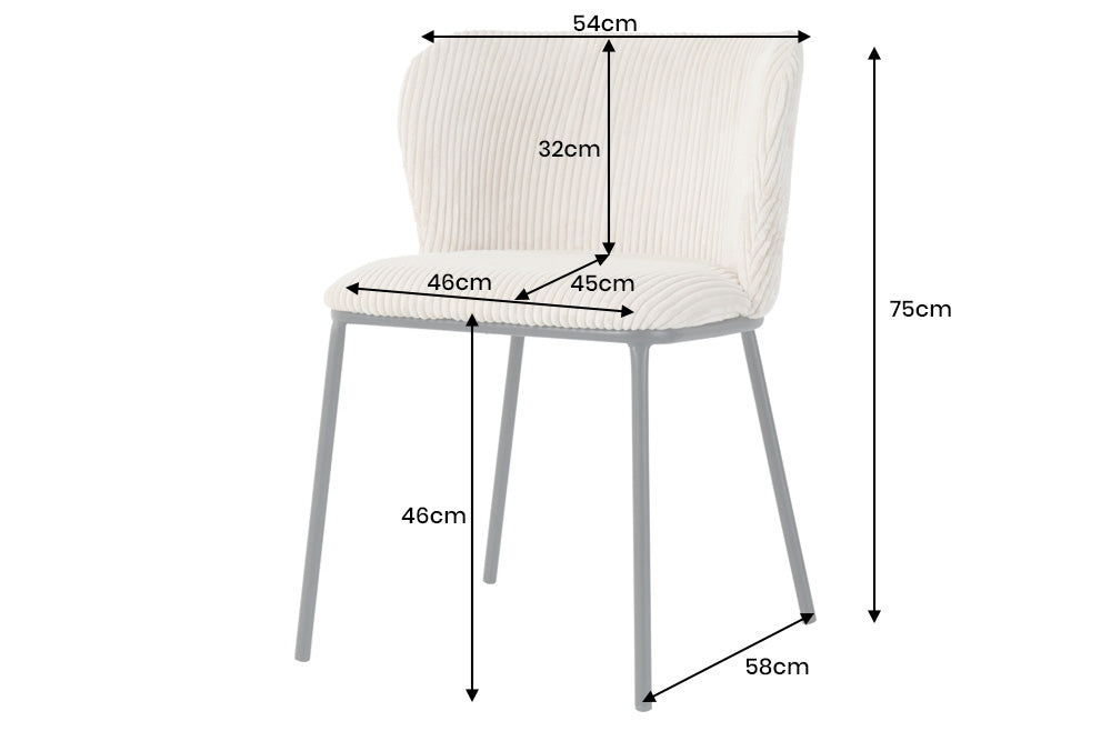 Chair LYON black metal rack cord pink