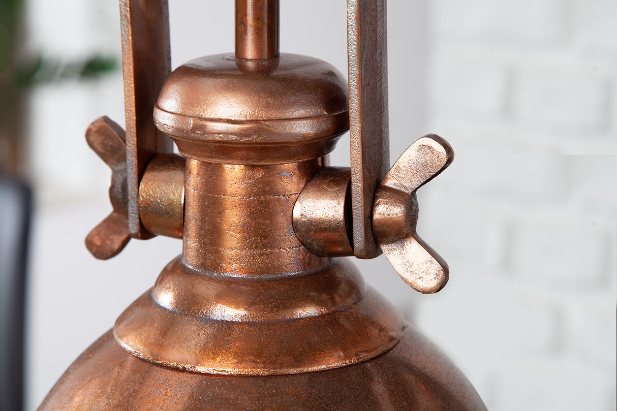 Pendant lamp INDUSTRIAL mottled copper