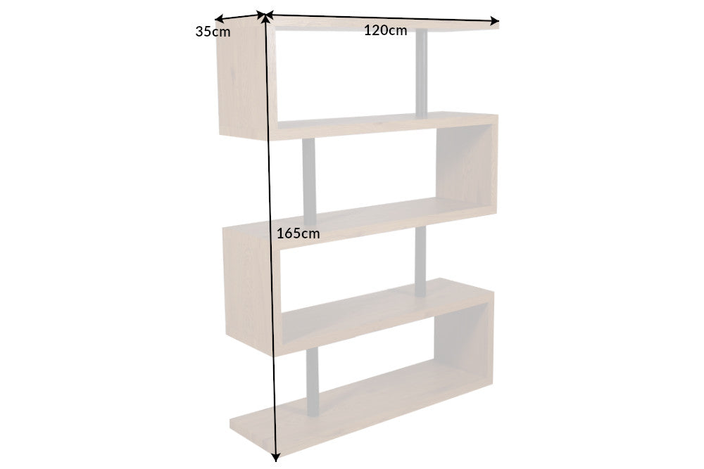 Shelf SNAKE 165cm oak look