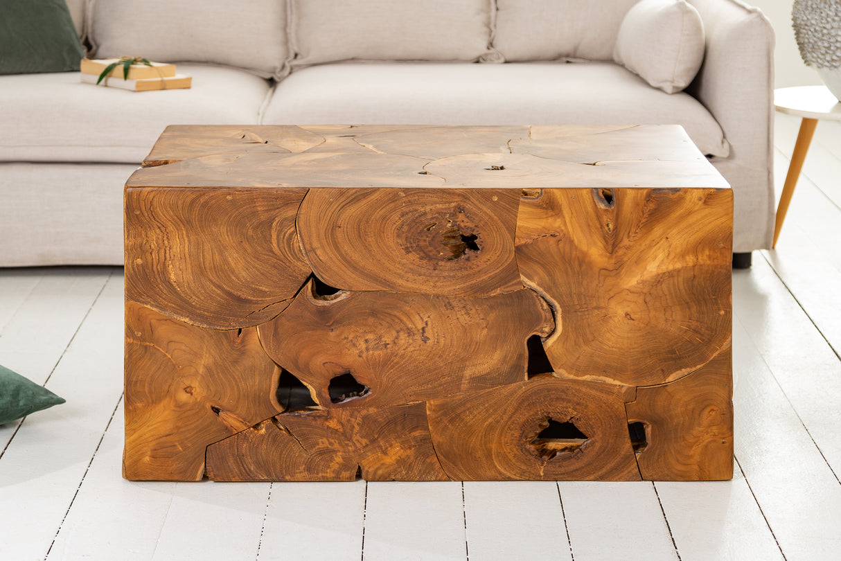 Couchtisch SQUARE 90cm Teakholz
